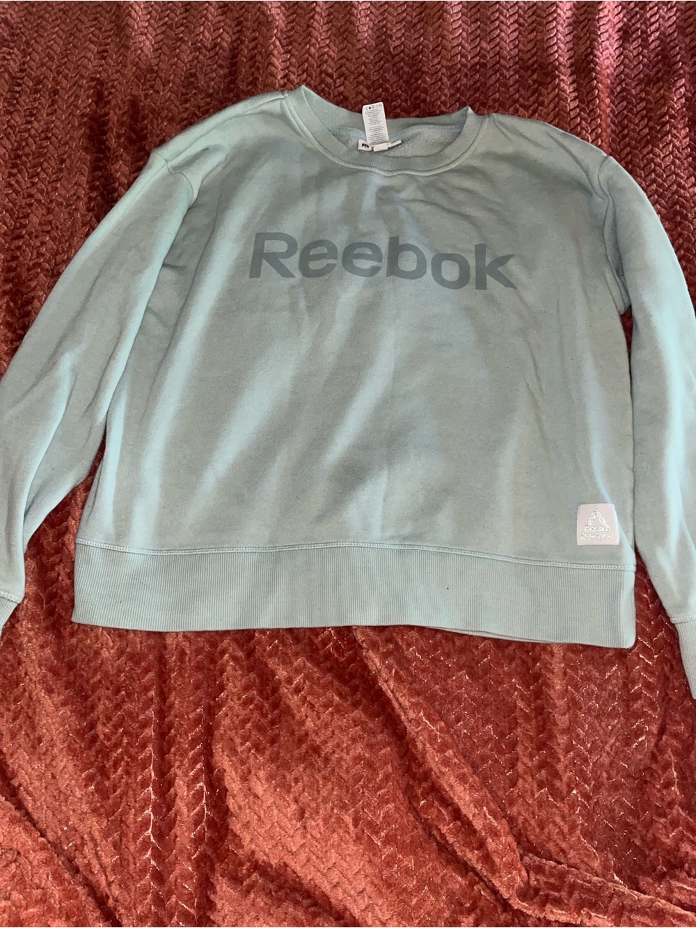 Reebok Light Sage Green Crewneck Sweatshirt